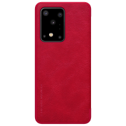 Husă pentru smartphone Samsung Galaxy S20 Ultra (QIN) Red Nillkin, Piele, Flip Cover