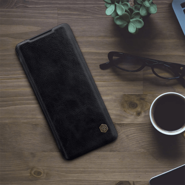 Husă pentru smartphone Samsung Galaxy S20 Ultra (QIN) Black Nillkin, Piele, Flip Cover photo 4