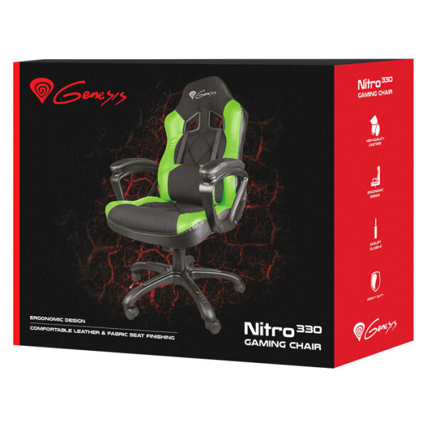 Scaun Gaming Genesis Nitro 330 (SX33), Black Green  photo 6