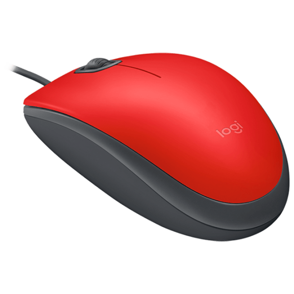 Mouse Logitech M110 Red Cu fir, 1000 dpi photo 2