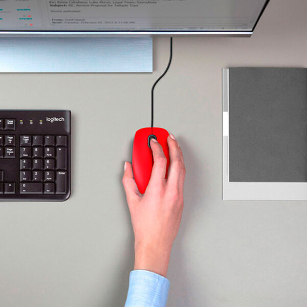 Mouse Logitech M110 Red Cu fir, 1000 dpi photo 6