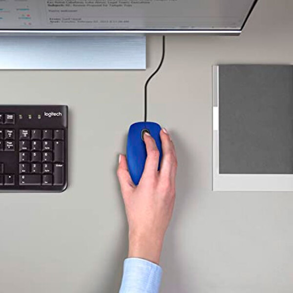 Мышь Logitech M110 Синий Проводная, 1000 dpi photo 6