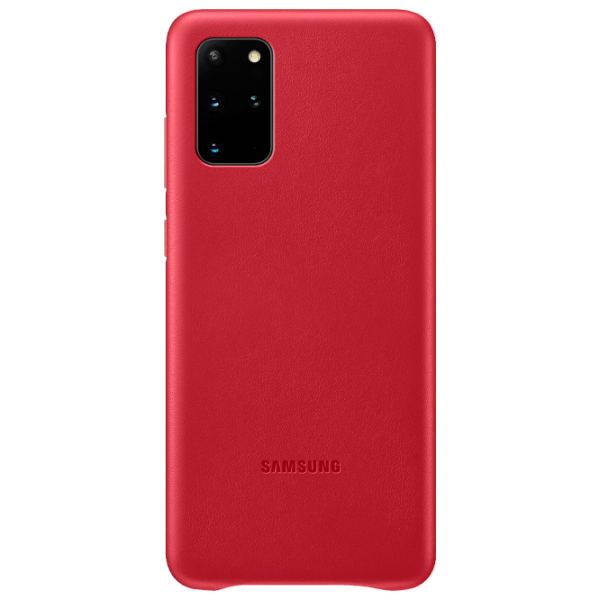 Husă Samsung Galaxy S20+, Leather EF-VG985, Red  photo 1