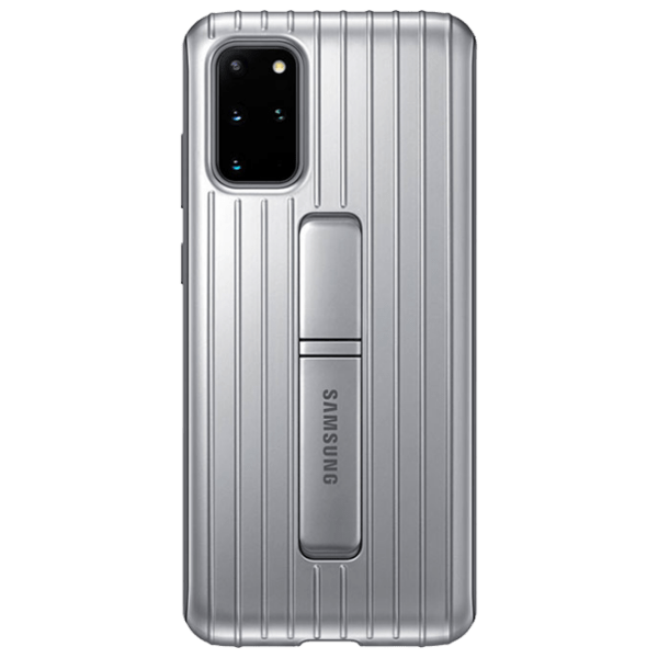 Husă pentru smartphone Samsung Galaxy S20+ (Protective Standing) Silver Samsung, PC, Back photo 1