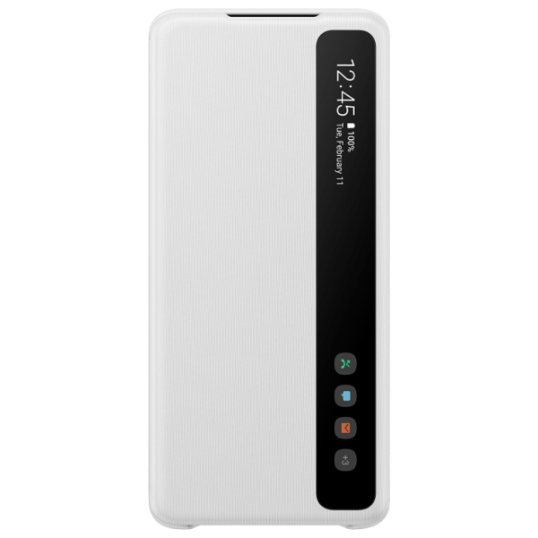 Husă pentru smartphone Samsung Galaxy S20+ (EF-ZG985CWEG) White Samsung, PU, Flip Cover photo 1