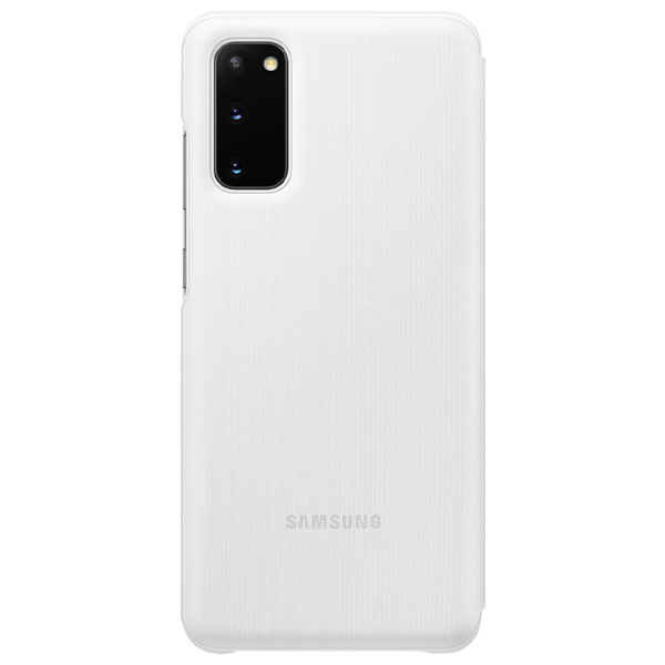 Husă pentru smartphone Samsung Galaxy S20 (EF-NG980PLE) White Samsung, Silicon, LED Flip Wallet photo 1