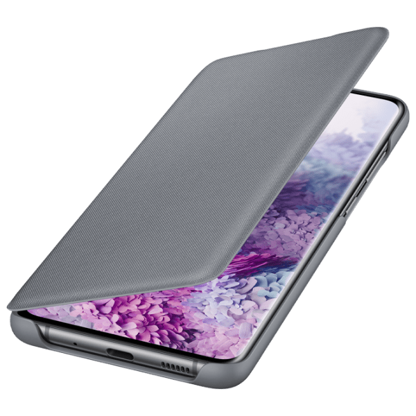 Husă pentru smartphone Samsung Galaxy S20 (EF-NG980) Gray Samsung, Silicon, LED Flip Wallet photo 3