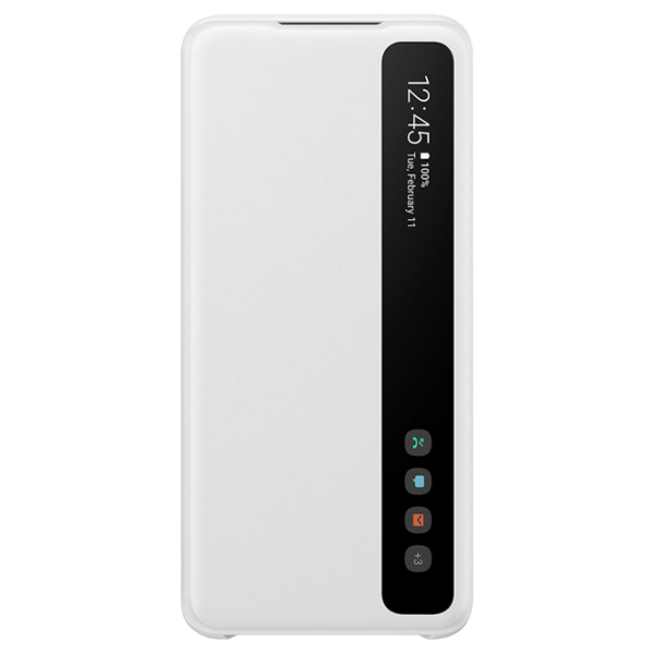 Husă pentru smartphone Samsung Galaxy S20 (EF-ZG980) White Samsung, PU, Flip Cover View photo 1