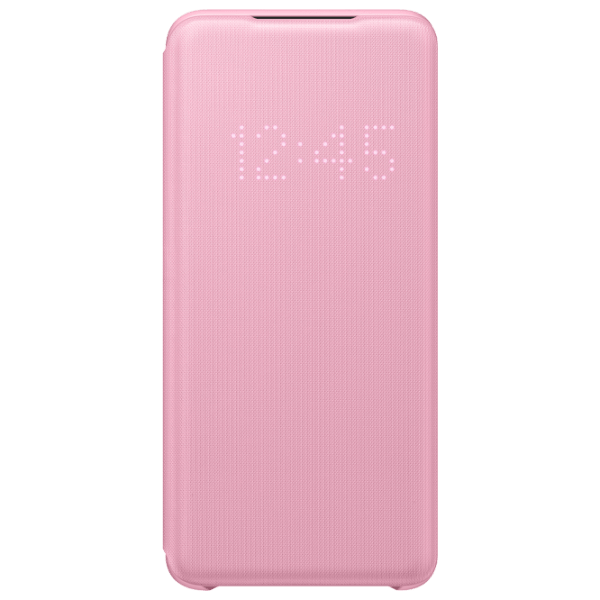 Husă pentru smartphone Samsung Galaxy S20 (EF-NG980PPEG) Pink Samsung, Silicon, LED Flip Wallet photo 1