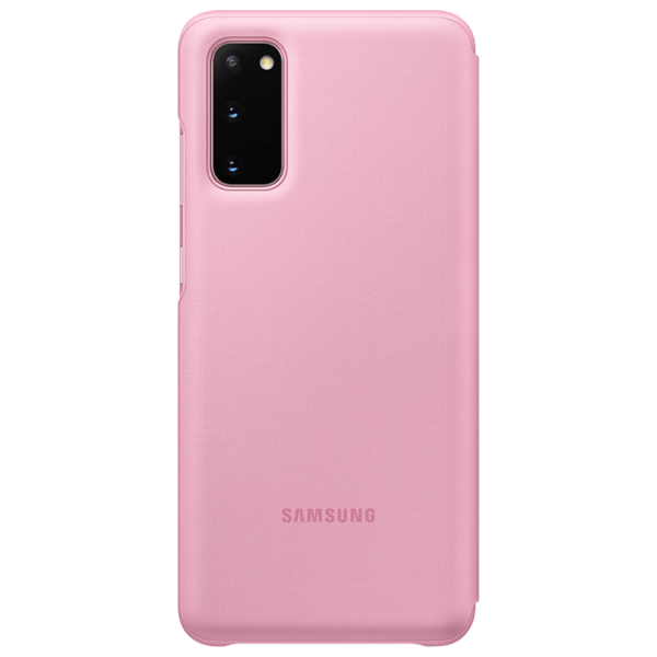 Husă pentru smartphone Samsung Galaxy S20 (EF-NG980PPEG) Pink Samsung, Silicon, LED Flip Wallet photo 2