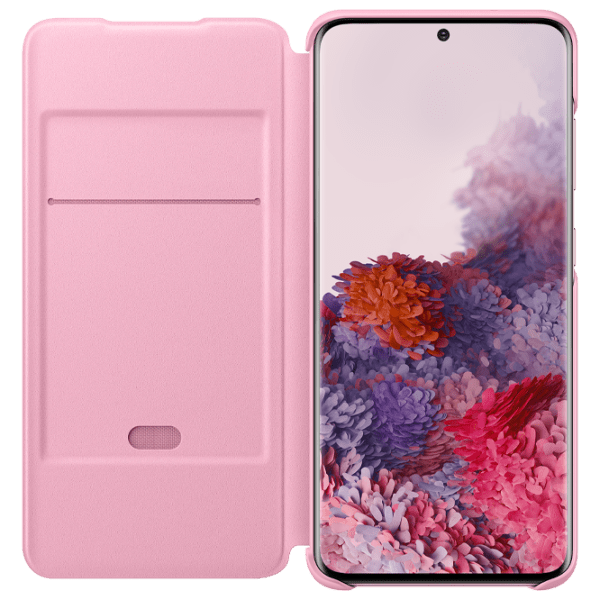 Husă pentru smartphone Samsung Galaxy S20 (EF-NG980PPEG) Pink Samsung, Silicon, LED Flip Wallet photo 3