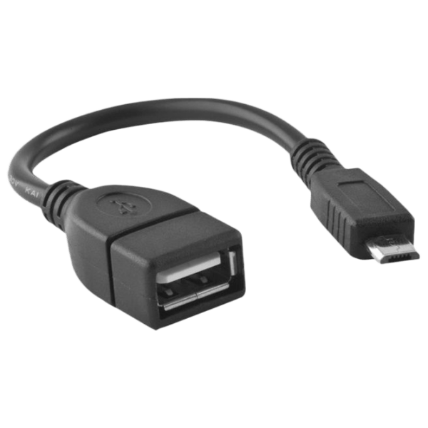 Adapter Forever Host USB Type-A/ microUSB Black  photo 1