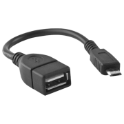 Adapter Forever Host USB Type-A/ microUSB Black 
