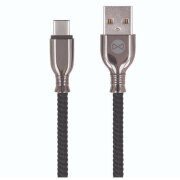 Кабель USB (Type-C), Forever Tornado (1m) 3A, Черный 