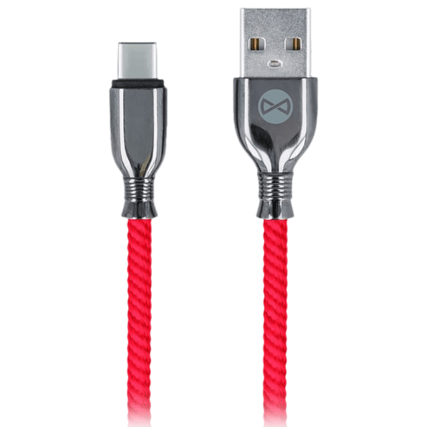 Cablu Forever Tornado USB Type-A/ USB Type-C Red  photo 1