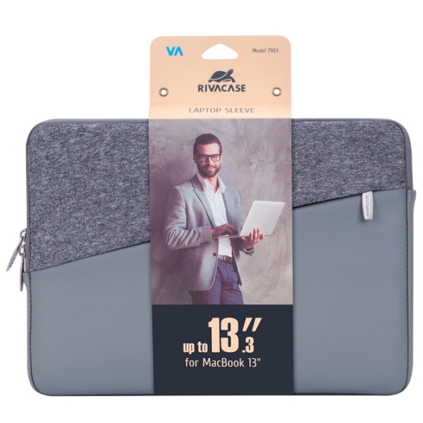 Husă pentru laptop RivaCase 7903 13.3" Grey  photo 9
