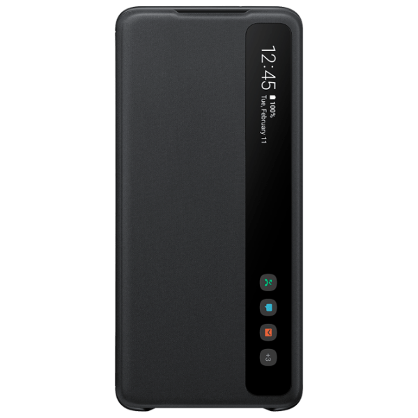 Husă pentru smartphone Samsung Galaxy S20+ (EF-ZG985CBEGW) Black Samsung, Silicon, Flip Cover photo 2