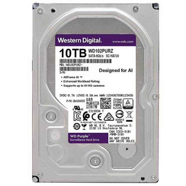HDD Wester WD102PURZ 3.5'' 10 ТБ  photo 2