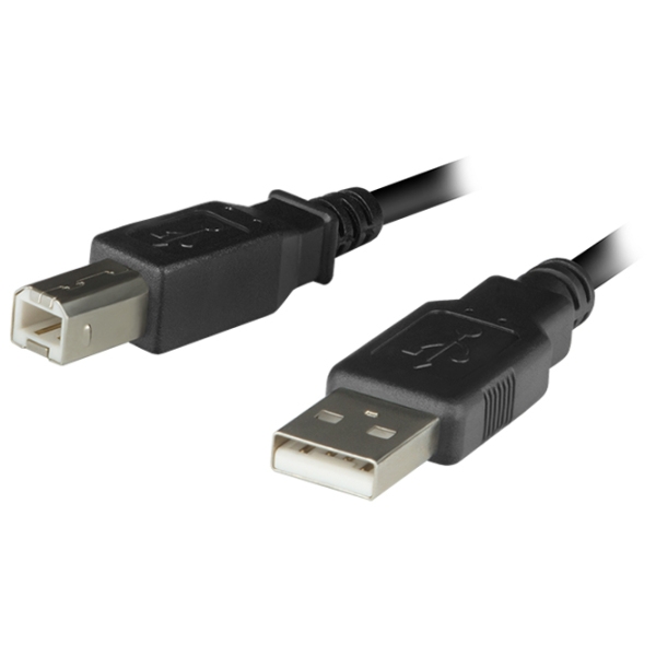 Cablu de date Sven USB 2.0 AM-BM USB Type-A/ USB Type-B Black  photo 3