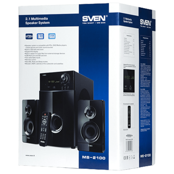 Аудиосистема Sven MS-2100 Черный  photo 7