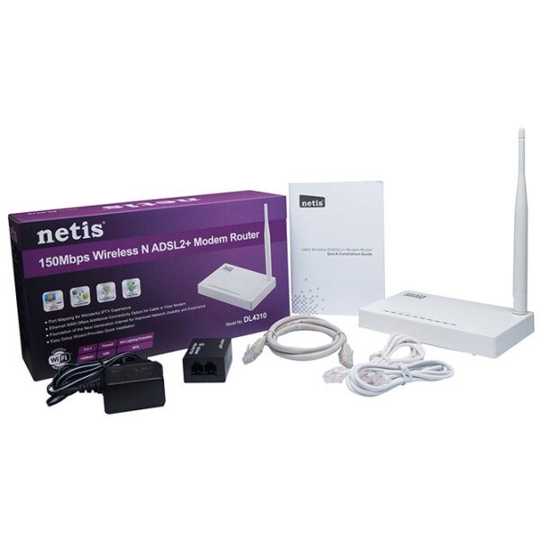 Маршрутизатор Netis DL4310 Белый Версия Wi-Fi: 802.11 n photo 4