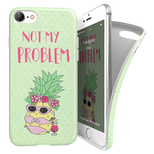 Чехол для смартфона Apple iPhone 7/ 8/ SE2 (Pineapple) Светлый Зелёный i-Paint, TPU, Back photo 1
