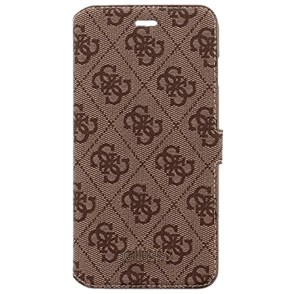 Husă pentru smartphone Apple iPhone 7/ 8 Plus (Guess Uptown Coque Clapet) Marron Brown THE KASE, PU, Flip Cover photo 1