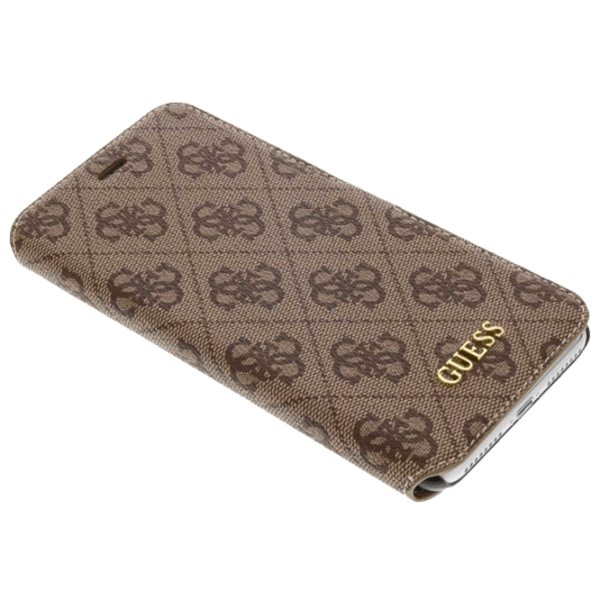 Husă pentru smartphone Apple iPhone 7/ 8 Plus (Guess Uptown Coque Clapet) Marron Brown THE KASE, PU, Flip Cover photo 2
