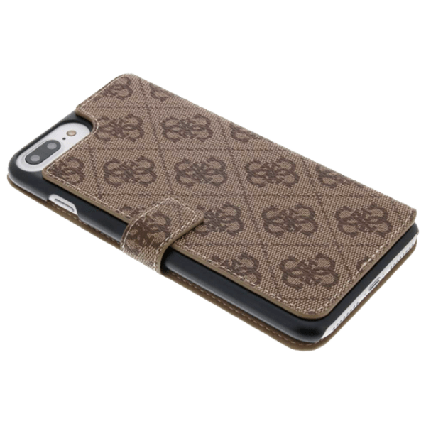 Husă pentru smartphone Apple iPhone 7/ 8 Plus (Guess Uptown Coque Clapet) Marron Brown THE KASE, PU, Flip Cover photo 3