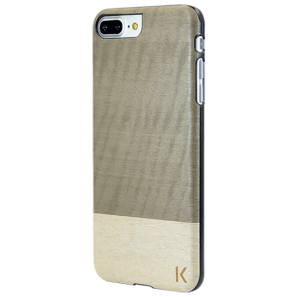 Husă pentru smartphone Apple iPhone 7/ 8 Plus (Coque bois) Einstein Gray THE KASE, Lemn, Back photo 2