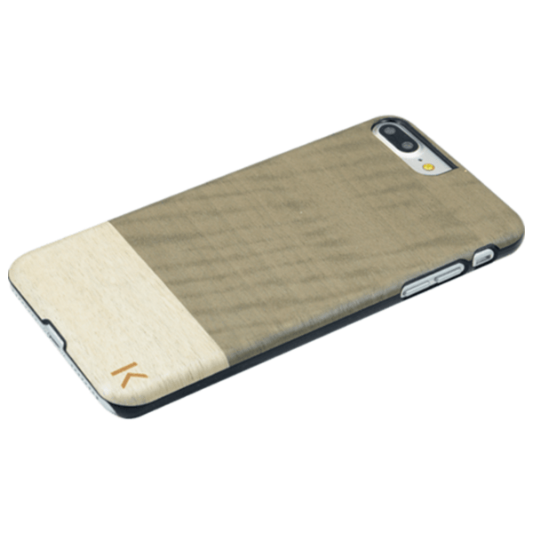Husă pentru smartphone Apple iPhone 7/ 8 Plus (Coque bois) Einstein Gray THE KASE, Lemn, Back photo 3