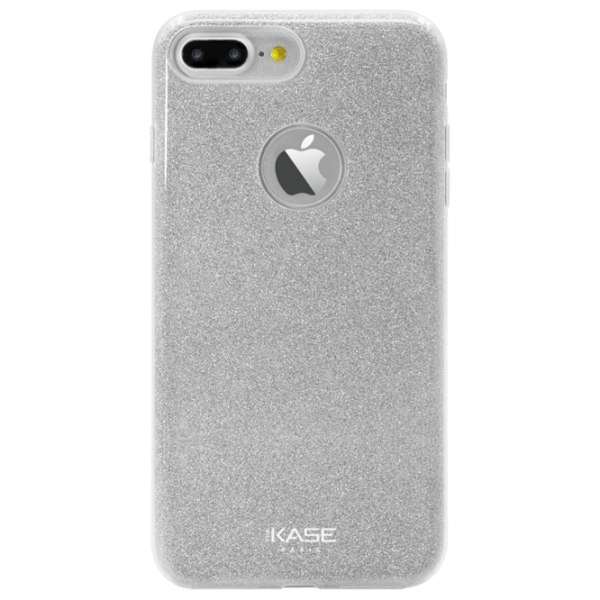 Husă pentru smartphone Apple iPhone 7/ 8 Plus (Coque slim pailletée étincelante) Argent Gray THE KASE, TPU, Back photo 1