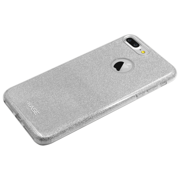 Husă pentru smartphone Apple iPhone 7/ 8 Plus (Coque slim pailletée étincelante) Argent Gray THE KASE, TPU, Back photo 3