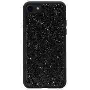 Husă pentru smartphone Apple iPhone 7/ 8/ SE2 (Coque Bling Strass Antichoc) Midnigt Black THE KASE, PP, Back