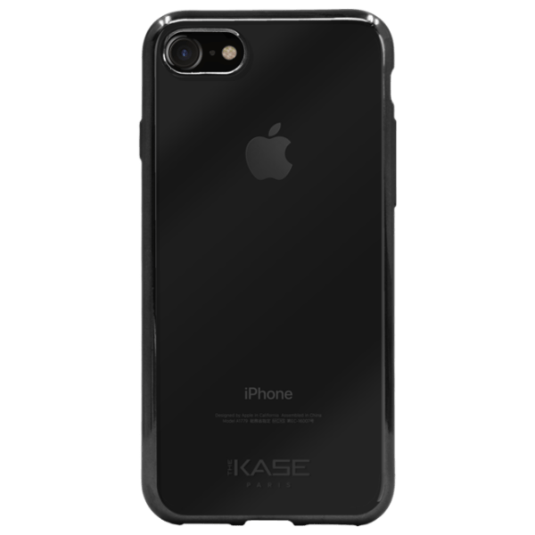 Husă pentru smartphone Apple iPhone 7/ 8/ SE2 ( Coque métallisé) Noir Black THE KASE, TPU, Back photo 1