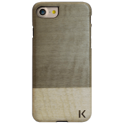 Husă pentru smartphone Apple iPhone 7/ 8/ SE2 (Coque bois) Einstein Gray THE KASE, Lemn, Back