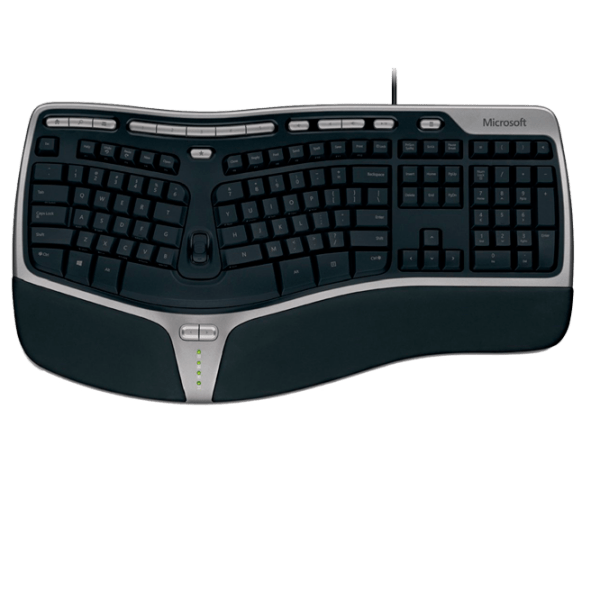 Клавиатура Microsoft Natural Ergonomic 4000 Черный Для дома и офиса, Проводная photo 1