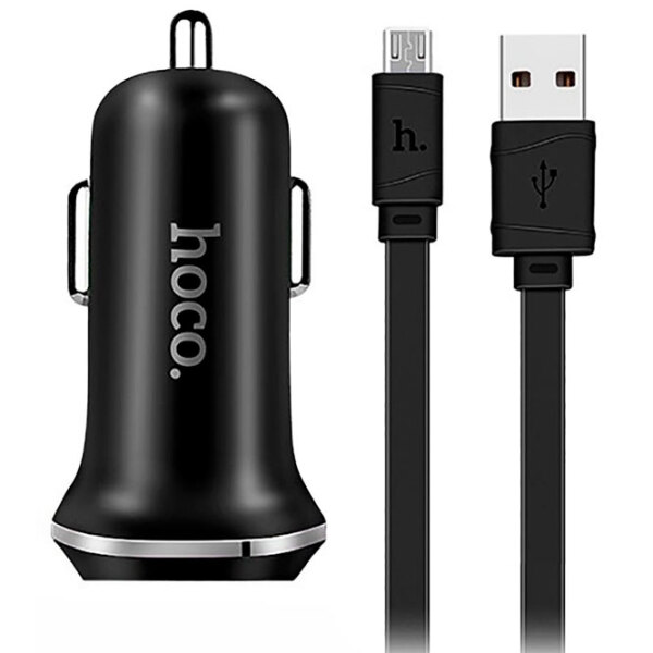 Încărcător auto Hoco Z1 (10 W) Black 2.1 A / Black photo 3