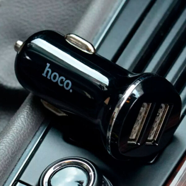 Încărcător auto Hoco Z1 (10 W) Black 2.1 A / Black photo 5
