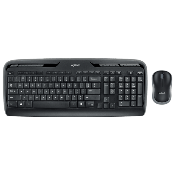 Клавиатура Logitech Desktop MK330 Черный Для дома и офиса, Беспроводные photo 1