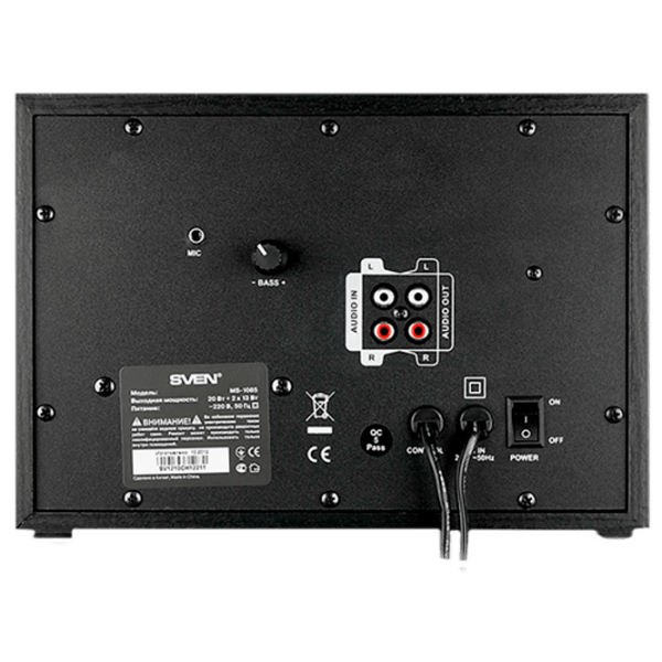 Sistem audio Sven MS-1085, Gold Black  photo 4