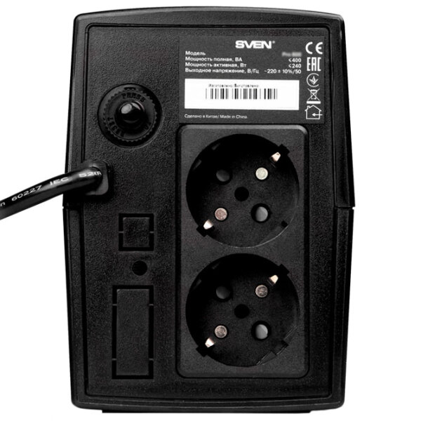 ИБП Sven Pro 400 (240/ 400) Черный  photo 4