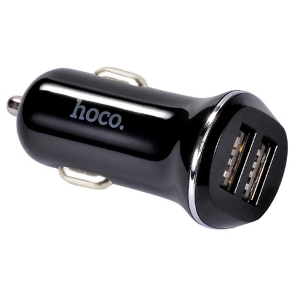 Adapter auto Hoco Z1 (5 W) Black 2.1 A / Black photo 3