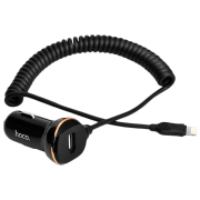 Încărcător auto Hoco Z14 (2.4 W) Black 3.4 A / Black