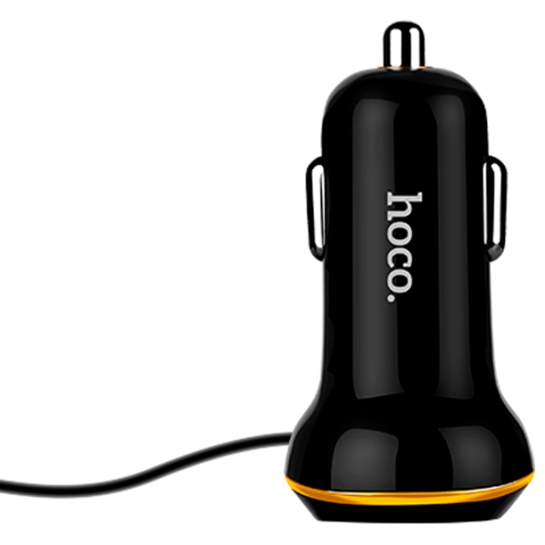 Încărcător auto Hoco Z14 (2.4 W) Black 3.4 A / Black photo 3