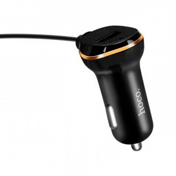 Încărcător auto Hoco Z14 (2.4 W) Black 3.4 A / Black photo 4