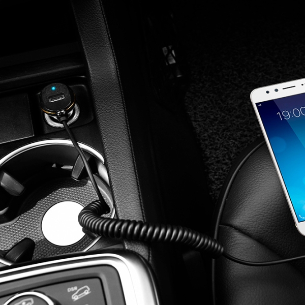 Încărcător auto Hoco Z14 (2.4 W) Black 3.4 A / Black photo 6