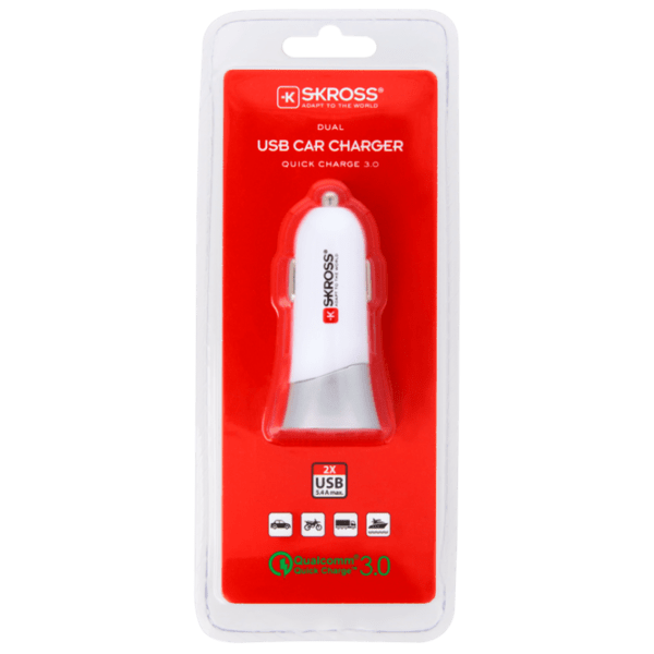 Adapter auto SKross Plus QC () White 3.4 A / White photo 6