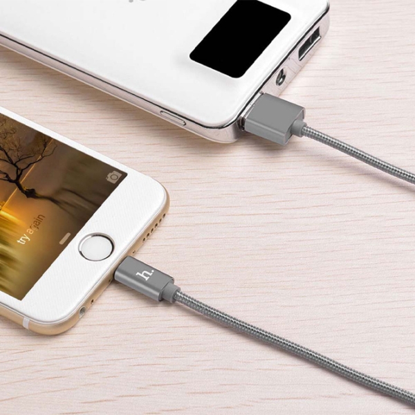 Cablu pentru telefon Hoco X2 Rapid Charging USB Type-A/ Lightning Gray  photo 3