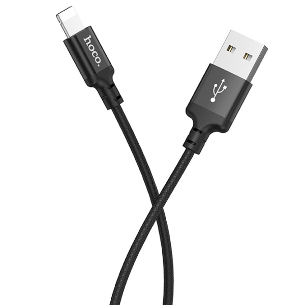 Кабель для телефона Hoco X14 USB Type-A/ Lightning Черный  photo 3